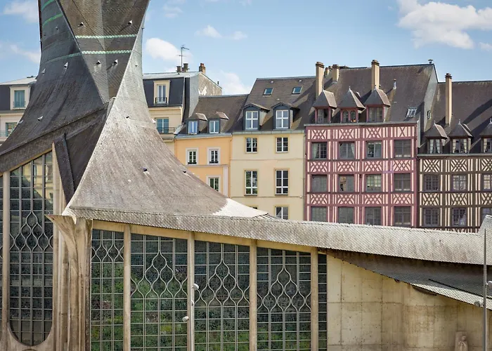 Le Jeanne D'arc, Vue Sur La Place Du Vieux Marche Apartman Rouen